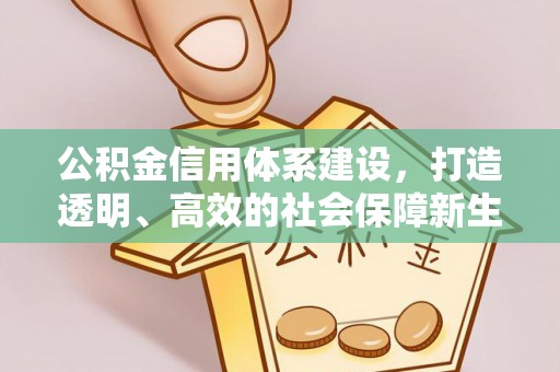 朔城公积金信用体系建设，打造透明、高效的社会保障新生态